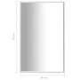 Espejo plateado 70x50 cm de vidaXL, Espejos - Ref: Foro24-322734, Precio: 41,96 €, Descuento: %