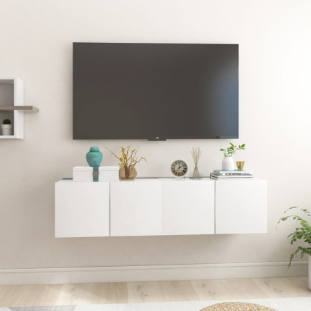 Muebles colgantes de TV 2 unidades blanco 60x30x30 cm en Muebles TV | Comprar online en Foro24