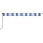 Manual retractable awning with blue and white LED 500x300 cm by vidaXL, Awnings - Ref: Foro24-3069141, Price: 343,60 €, Disco...