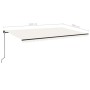Manuelle einziehbare Markise mit cremefarbenem LED-Licht 500x300 cm von vidaXL, Markisen - Ref: Foro24-3069142, Preis: 431,61...