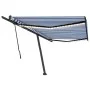 Toldo manual retráctil con LED azul y blanco 500x300 cm by vidaXL, Awnings - Ref: Foro24-3069781, Price: 529,28 €, Discount: %