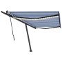 Toldo manual retráctil con LED azul y blanco 500x300 cm by vidaXL, Awnings - Ref: Foro24-3069781, Price: 528,38 €, Discount: %