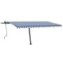Toldo manual retráctil con LED azul y blanco 500x300 cm by vidaXL, Awnings - Ref: Foro24-3069781, Price: 529,28 €, Discount: %