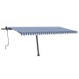 Toldo manual retráctil con LED azul y blanco 500x300 cm by vidaXL, Awnings - Ref: Foro24-3069781, Price: 528,38 €, Discount: %