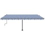 Toldo manual retráctil con LED azul y blanco 500x300 cm by vidaXL, Awnings - Ref: Foro24-3069781, Price: 528,38 €, Discount: %