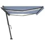 Toldo manual retráctil con LED azul y blanco 500x300 cm by vidaXL, Awnings - Ref: Foro24-3069781, Price: 529,28 €, Discount: %