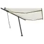 Manuell einziehbare Markise mit cremefarbenem LED-Licht 500 x 300 cm von vidaXL, Markisen - Ref: Foro24-3069782, Preis: 548,6...