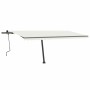 Manual retractable awning with cream LED light 500x300 cm by vidaXL, Awnings - Ref: Foro24-3069782, Price: 557,48 €, Discount: %