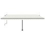 Manual retractable awning with cream LED light 500x300 cm by vidaXL, Awnings - Ref: Foro24-3069782, Price: 557,48 €, Discount: %