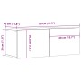 Muebles para TV 2 uds madera contrachapada negro 80x30x30 cm