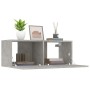 Muebles de TV 2 uds madera ingeniería gris hormigón 80x30x30 cm