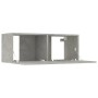 Muebles de TV 2 uds madera ingeniería gris hormigón 80x30x30 cm