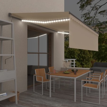 Manuelle ausfahrbare Markise mit Jalousie und LED in Creme 5x3 m. von vidaXL, Markisen - Ref: Foro24-3069462, Preis: 481,05 €...