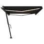 Manual retractable awning with LED anthracite gray 500x300 cm by vidaXL, Awnings - Ref: Foro24-3069784, Price: 720,98 €, Disc...