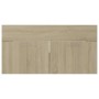 Armario para lavabo contrachapada color roble 90x38,5x46 cm