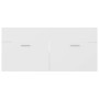 Armario para lavabo madera contrachapada blanco 100x38,5x46 cm