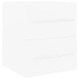 Armario para lavabo madera contrachapada blanco 41x38,5x48 cm