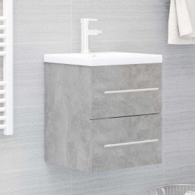 Armario para lavabo madera contrachapada gris 41x38,5x48 cm Armario para lavabo madera contrachapada gris 41x38,5x48 cm