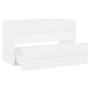 Armario para lavabo madera contrachapada blanco 80x38,5x48 cm