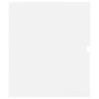 Armario para lavabo madera contrachapada blanco 60x38,5x45 cm