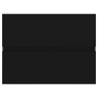 Armario para lavabo madera contrachapada negro 60x38,5x45 cm