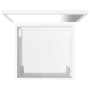 Conjunto de muebles de baño 2 pzas madera contrachapada blanco