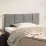 Cabecero de terciopelo gris claro 90x5x78/88 cm de vidaXL, Cabeceros y pies de cama - Ref: Foro24-346026, Precio: 42,80 €, De...