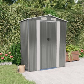 Garden shed light gray galvanized steel 192x108x223 cm by vidaXL, Sheds - Ref: Foro24-319269, Price: 222,06 €, Discount: %