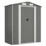 Cobertizo de jardín acero galvanizado gris claro 192x108x223 cm de vidaXL, Cobertizos - Ref: Foro24-319269, Precio: 219,28 €,...