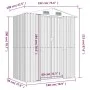 Cobertizo de jardín acero galvanizado gris claro 192x108x223 cm de vidaXL, Cobertizos - Ref: Foro24-319269, Precio: 219,28 €,...