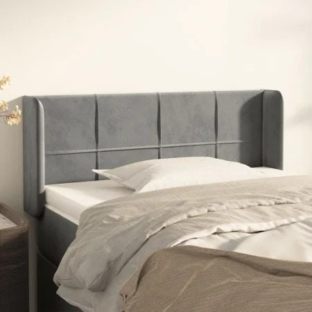 Hellgraues Samtkopfteil 93x16x78/88 cm von vidaXL, Kopf- und Fußteile - Ref: Foro24-3118804, Preis: 53,74 €, Rabatt: %