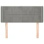 Hellgraues Samtkopfteil 93x16x78/88 cm von vidaXL, Kopf- und Fußteile - Ref: Foro24-3118804, Preis: 53,74 €, Rabatt: %