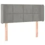 Light gray velvet headboard with LED 93x16x78/88 cm by vidaXL, Headboards and footboards - Ref: Foro24-3123272, Price: 61,94 ...