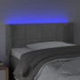 Hellgraues Samtkopfteil mit LED 93x16x78/88 cm von vidaXL, Kopf- und Fußteile - Ref: Foro24-3123272, Preis: 57,55 €, Rabatt: %