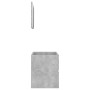 Set muebles de baño 2 piezas madera contrachapada gris hormigón