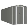 Cobertizo de jardín acero galvanizado gris claro 192x606x223 cm de vidaXL, Cobertizos - Ref: Foro24-3147443, Precio: 739,90 €...