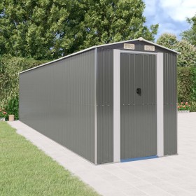 Garden shed light gray galvanized steel 192x772x223 cm by vidaXL, Sheds - Ref: Foro24-3147445, Price: 885,36 €, Discount: %