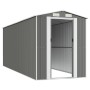 Cobertizo de jardín acero galvanizado gris claro 192x523x223 cm de vidaXL, Cobertizos - Ref: Foro24-3147442, Precio: 667,56 €...
