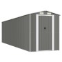 Cobertizo de jardín acero galvanizado gris claro 192x772x223 cm de vidaXL, Cobertizos - Ref: Foro24-3147445, Precio: 884,56 €...