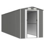 Cobertizo de jardín acero galvanizado gris claro 192x606x223 cm de vidaXL, Cobertizos - Ref: Foro24-3147443, Precio: 739,90 €...