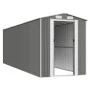 Garden shed light gray galvanized steel 192x606x223 cm by vidaXL, Sheds - Ref: Foro24-3147443, Price: 745,15 €, Discount: %