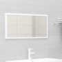 Conjunto de muebles de baño 2 piezas contrachapada blanco