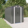 Cobertizo de jardín acero galvanizado gris claro 192x357x223 cm de vidaXL, Cobertizos - Ref: Foro24-3147440, Precio: 462,84 €...