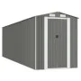 Light gray galvanized steel garden shed 192x689x223 cm by vidaXL, Sheds - Ref: Foro24-3147444, Price: 817,26 €, Discount: %