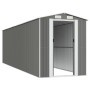 Gartenhaus aus hellgrauem verzinktem Stahl 192x689x223 cm von vidaXL, Schuppen - Ref: Foro24-3147444, Preis: 812,97 €, Rabatt: %