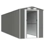 Light gray galvanized steel garden shed 192x689x223 cm by vidaXL, Sheds - Ref: Foro24-3147444, Price: 817,26 €, Discount: %