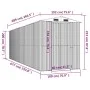 Light gray galvanized steel garden shed 192x689x223 cm by vidaXL, Sheds - Ref: Foro24-3147444, Price: 817,26 €, Discount: %