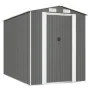 Garden shed light gray galvanized steel 192x274x223 cm by vidaXL, Sheds - Ref: Foro24-3147439, Price: 397,39 €, Discount: %
