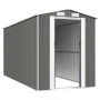 Cobertizo de jardín acero galvanizado gris claro 192x440x223 cm de vidaXL, Cobertizos - Ref: Foro24-3147441, Precio: 598,77 €...