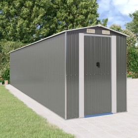 Light gray galvanized steel garden shed 192x855x223 cm by vidaXL, Sheds - Ref: Foro24-3147446, Price: 957,68 €, Discount: %